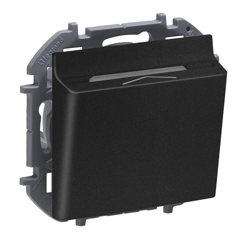 Legrand Inspiria Антрацит Выключатель Legrand INSPIRIA Антрацит для гостиничных номеров 673803