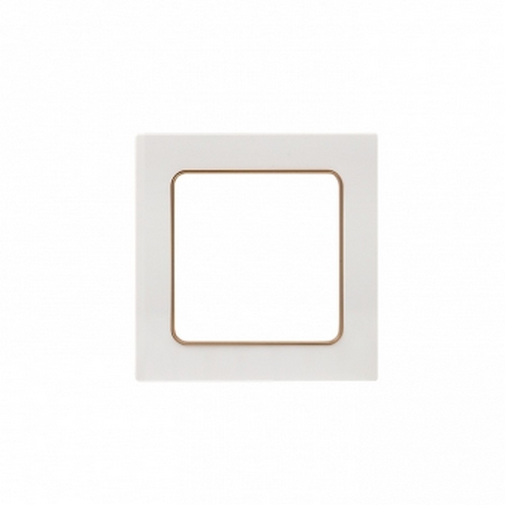 EKF Стокгольм белый Рамка 1-ая EKF PROxima Стокгольм Белый Линяя шампань  EYM-G-302-10