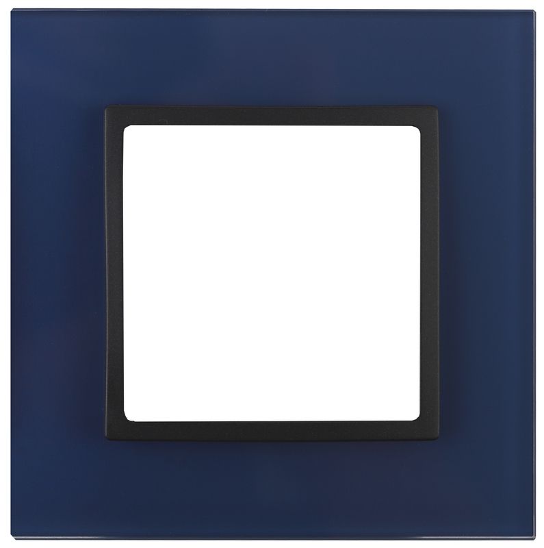 Рамки ЭРА Elegance Рамка ЭРА Elegance Синий/антрацит Стекло 1-ая 14-5101-29 Б0034483