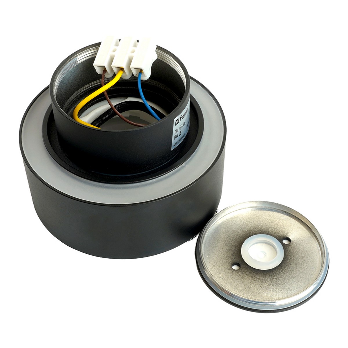 Светильники споты светодиодные Светильник спот потолочный Feron HL367 Barrel AURA 12W GX53 чёрный IP44 48406 