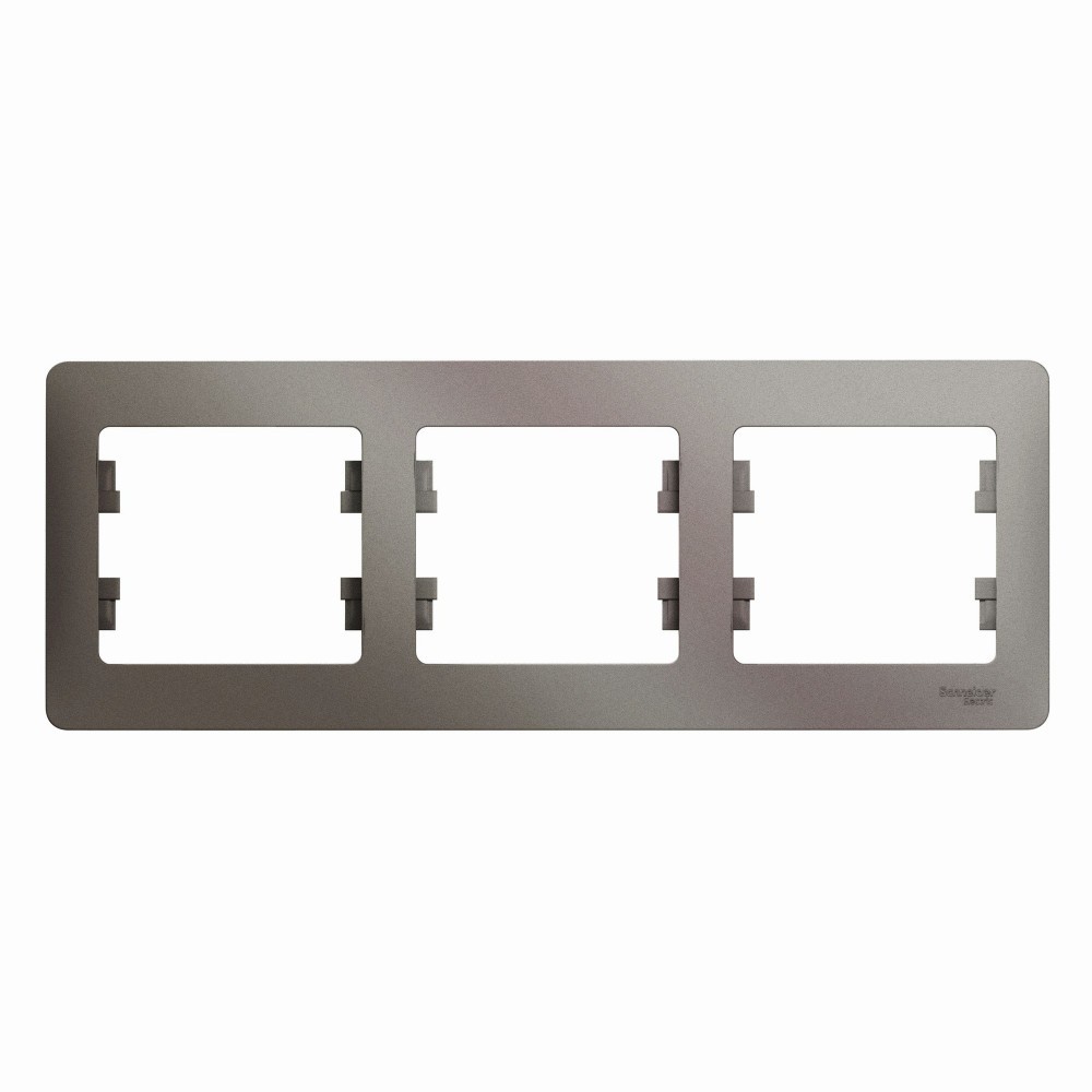 Glossa Платина Рамка Systeme Electric Glossa Платина 3-ая горизонтальная GSL001203