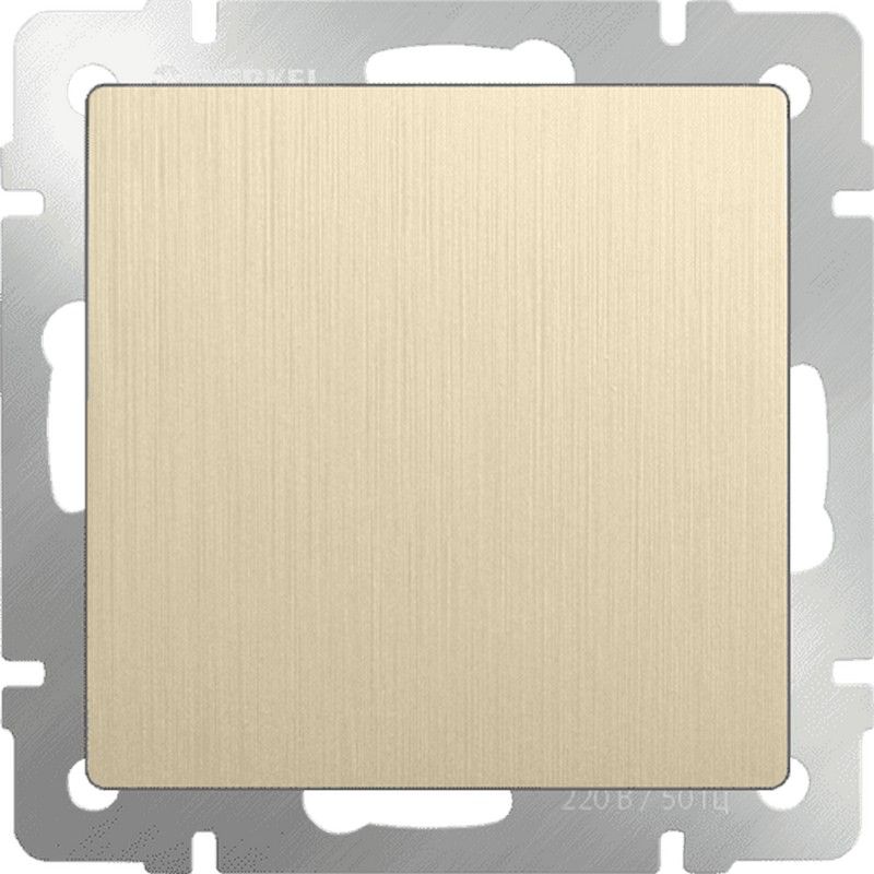 Werkel Шампань рифленный механизмы Выключатель Werkel одноклавишный  проходной (шампань рифленый) W1112010