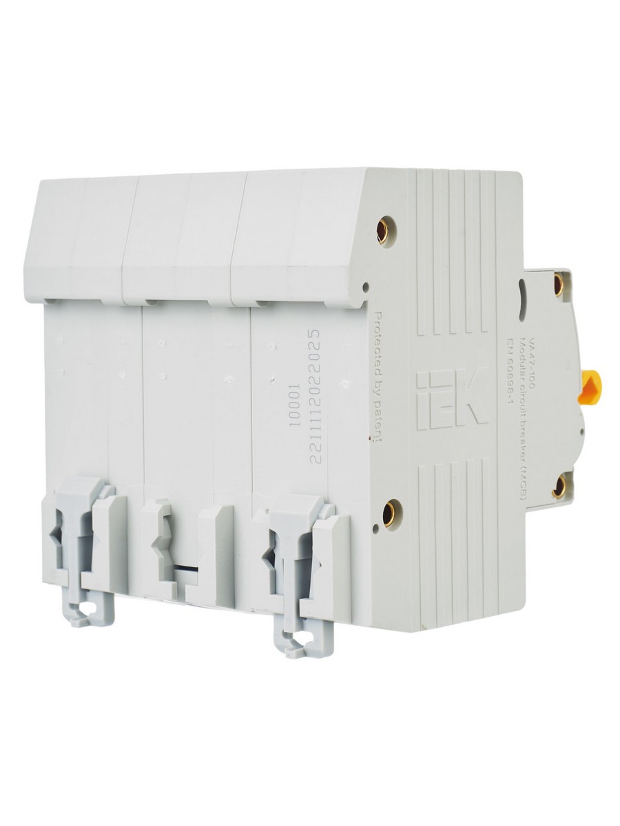 3 полюсные (трехполюсные) Автоматический выключатель IEK KARAT ВА 47-100 3Р 25А 10кА х-ка С MVA40-3-025-C 