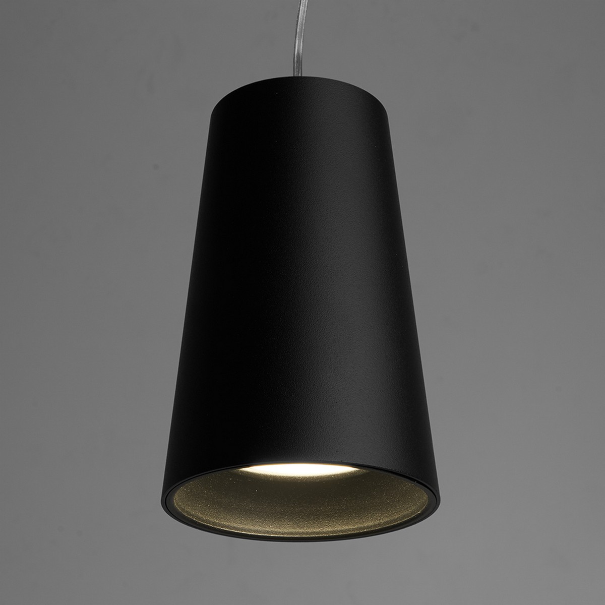 Подвесные светодиодные светильники Светильник подвесной Feron ML1838 Barrel BELL levitation MR16 черный 48421 