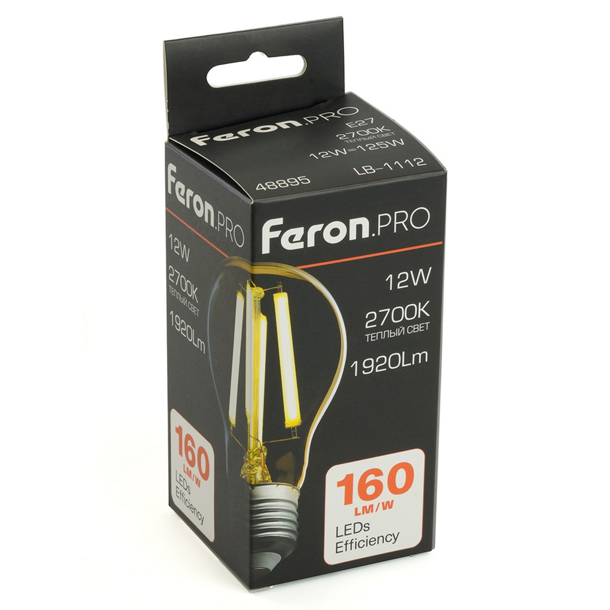 E27 Лампа светодиодная Feron.PRO LB-1112 Шар E27 12W 175-265V 2700K 48895 