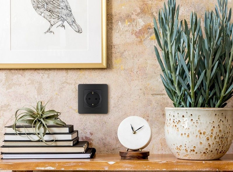 Legrand Inspiria Антрацит Розетка Legrand INSPIRIA Антрацит с заземлением 16 А 250 В 673723