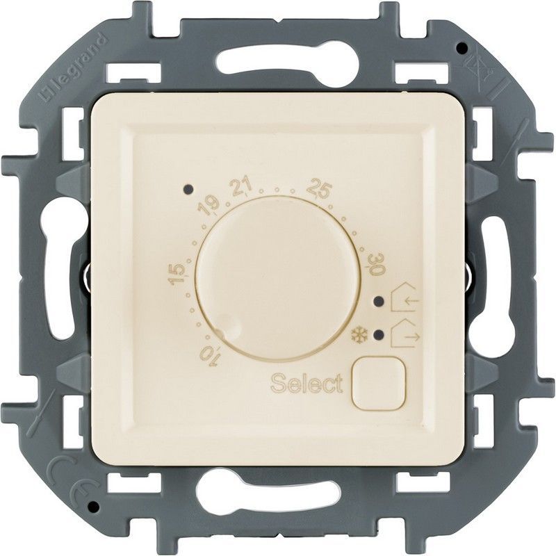 Legrand Inspiria Слоновая кость Термостат Legrand INSPIRIA Слоновая кость с внешним датчиком для тёплых полов 673811