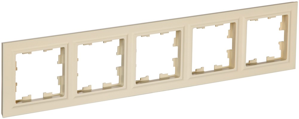 IEK Brite Рамки Рамка IEK BRITE BASE Бежевый 5-м РУ-5-БрКр BR-M52-K10