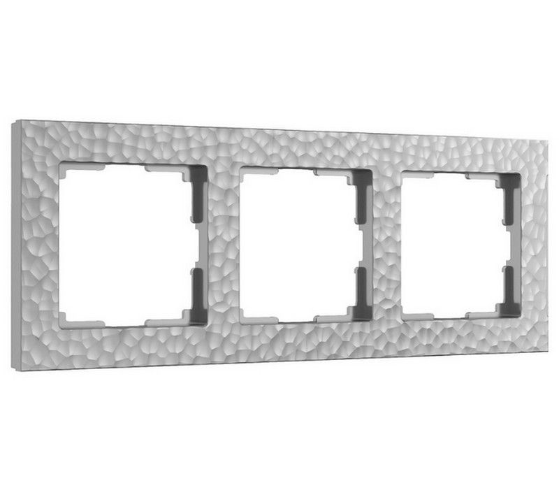 Рамки Werkel Hammer Рамка Werkel на 3 поста Hammer (серебряный) W0032406
