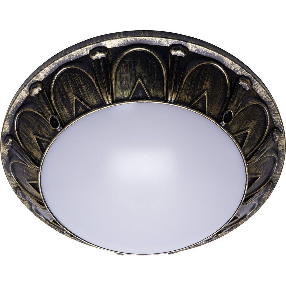 Светодиодные светильники ЖКХ Светильник накладной Feron ФБУ 05-2*20-015 IP64 220V 2*60Вт 2*Е27 черный-ант. золото Маэстро 41363