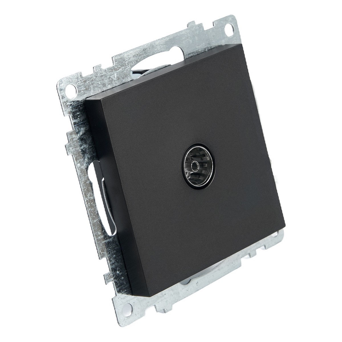 Катрин - Розетки и выключатели Stekker Розетка телевизионная 1-местная STEKKER GLS00-7108-05 75 Ом 5-862МГц Катрин черный 39614