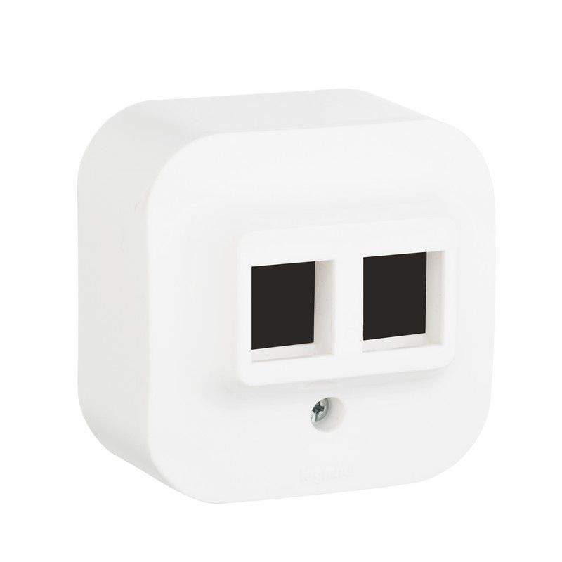 Накладные Розетки и выключатели Legrand Quteo Белый Розетка Keystone Legrand Quteo белая  782226