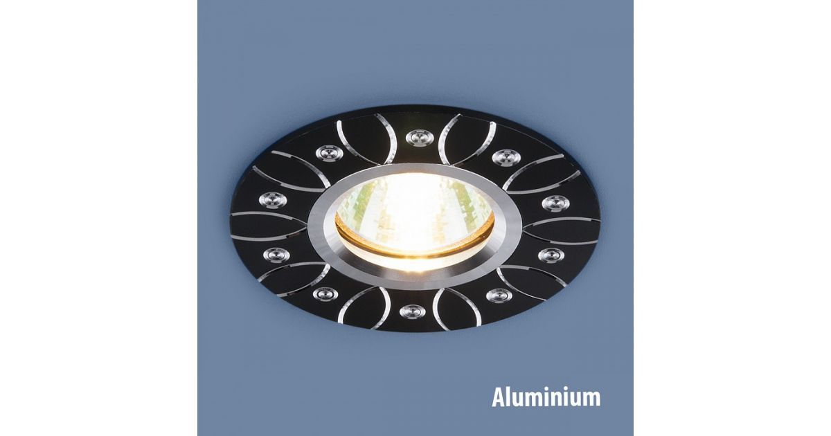 Светильники встраиваемые распродажа Алюминиевый точечный светильник Elektrostandard 2007 MR16 BL черный
