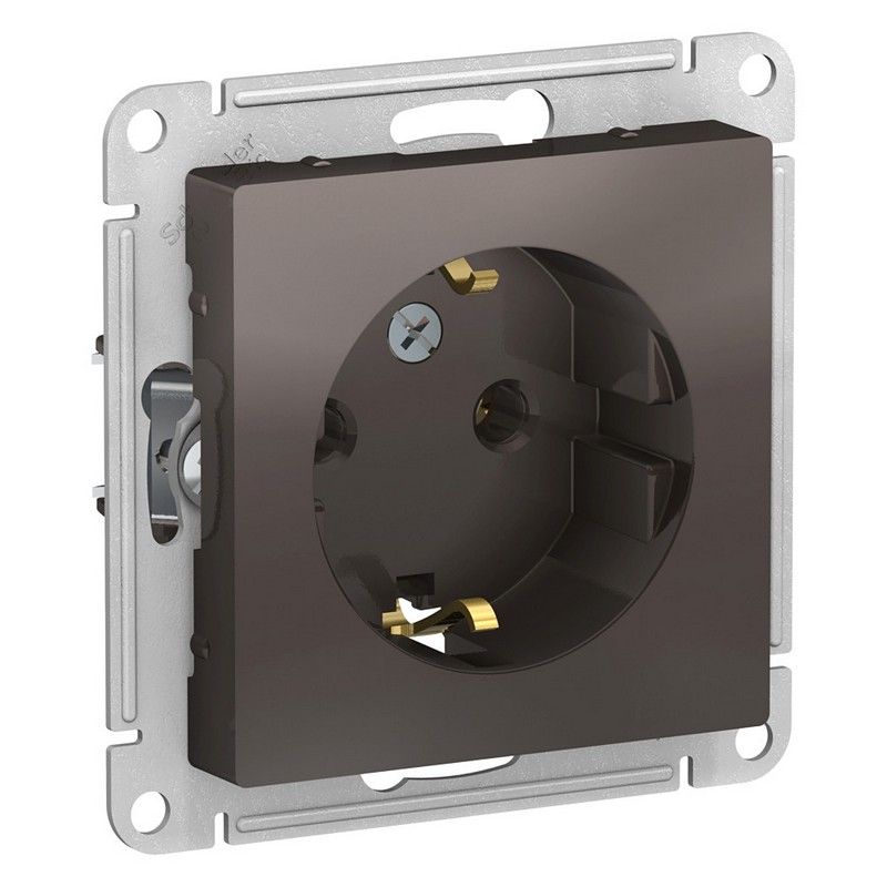 AtlasDesign Мокко Розетка Systeme Electric AtlasDesign Мокко с/з, 16А, ATN000643