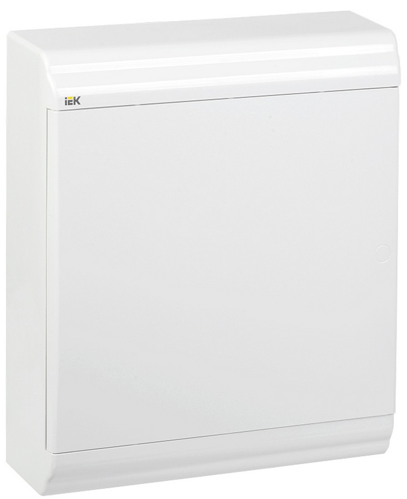 Пластиковые боксы и щиты IEK Корпус пластиковый IEK PRIME навесной ЩРН-П-24 белый/белая дверь IP41 MKP82-N-24-WD-41-10