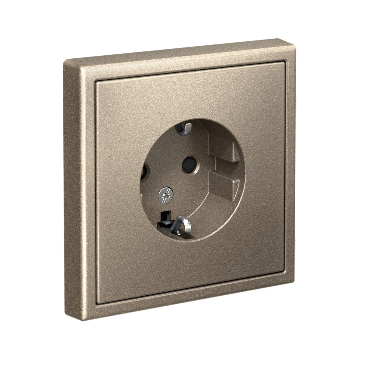 ArtGallery Шампань Розетка Systeme Electric ArtGallery Шампань с заземлением со шторками 16А GAL000545