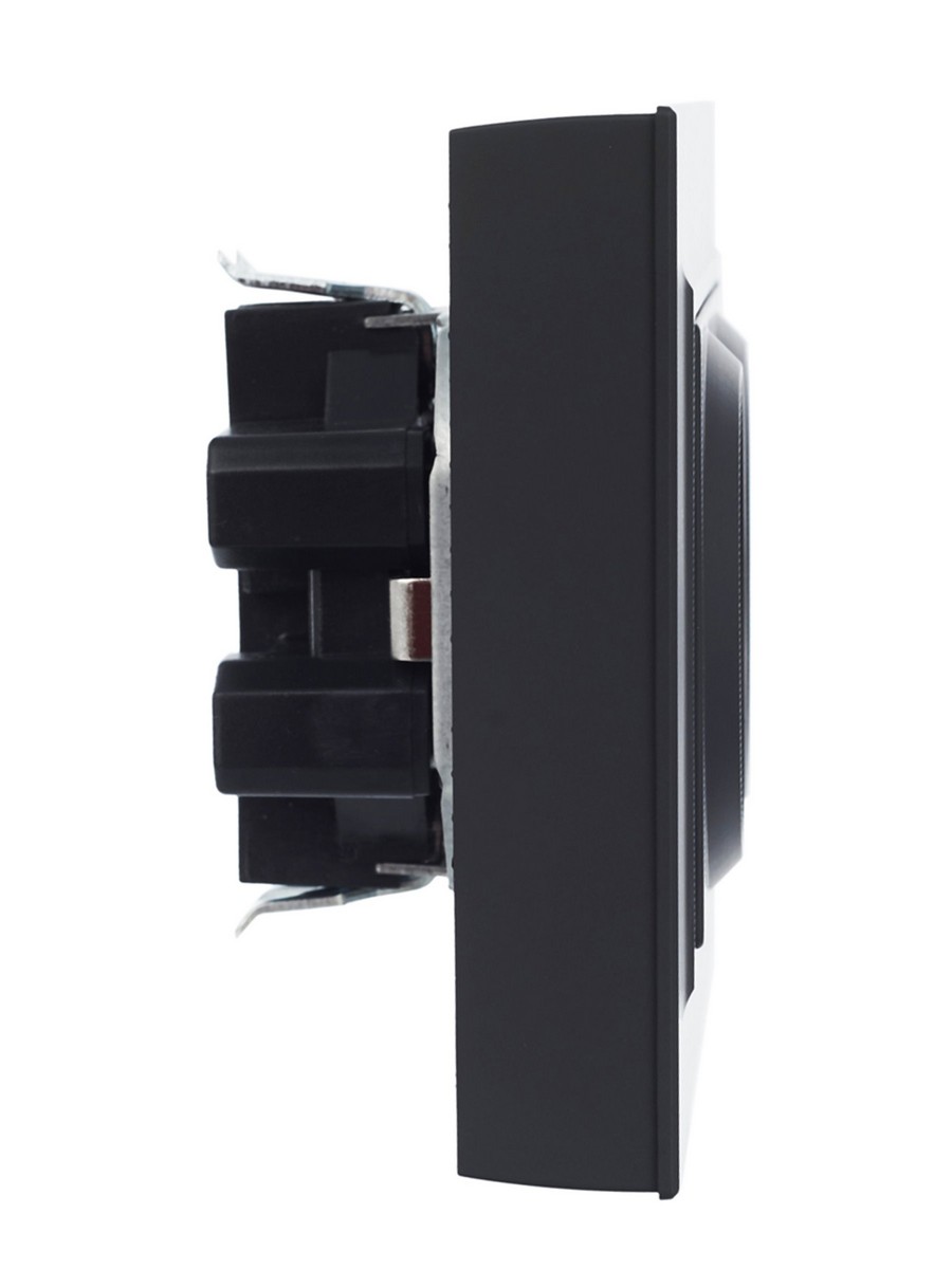 IEK Brite Графит Розетка IEK BRITE 2-ая с/з с шторками 16А в сборе РСш12-3-БрГ графит BR-R24-16-K53-F