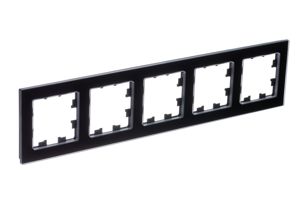 AtlasDesign Рамки Nature Рамка Systeme Electric AtlasDesign Nature Натуральное стекло Черный 5-ая ATN361005