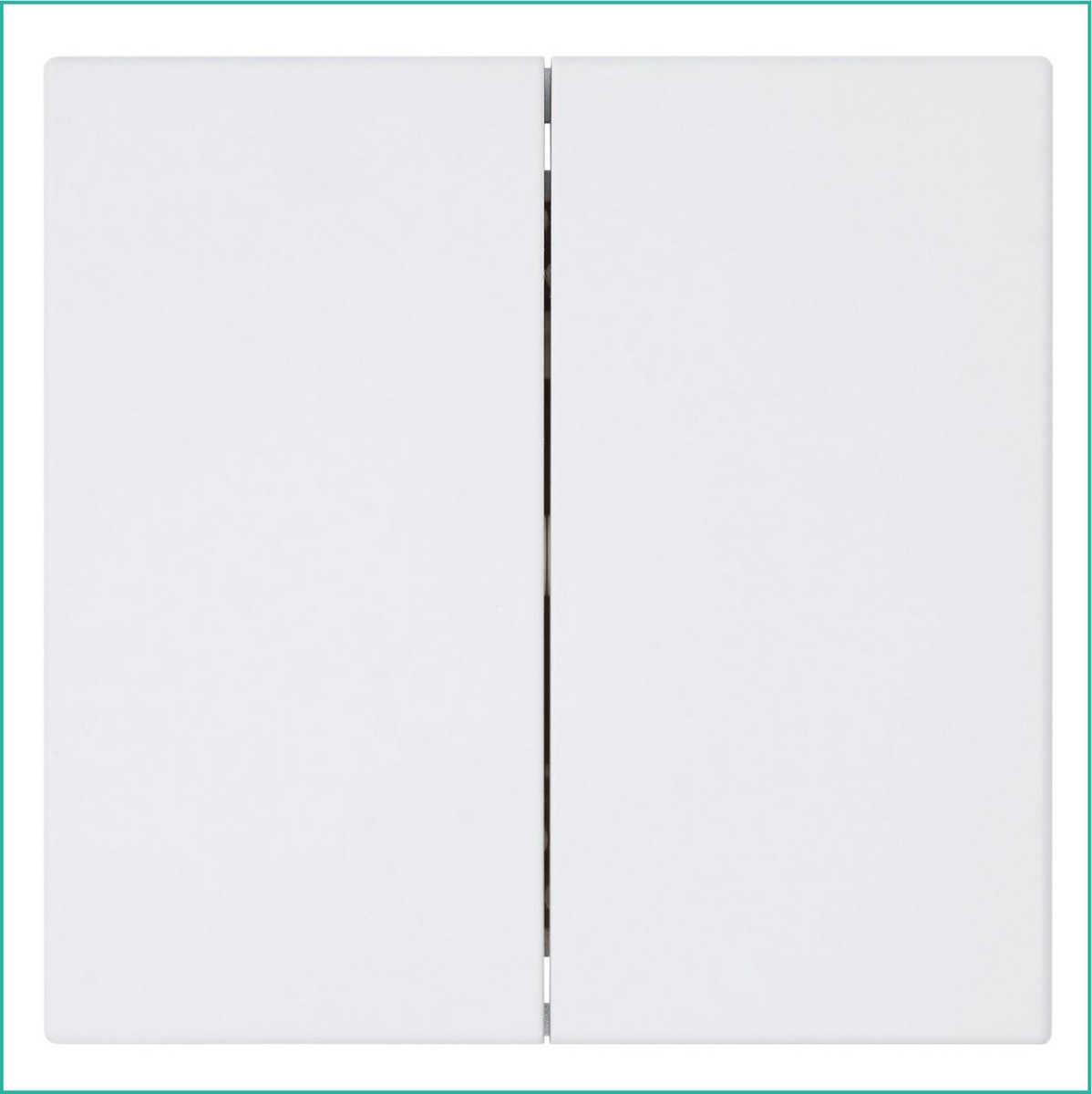 JASMART FD - розетки и выключатели Выключатель двухклавишный JASMART FD проходной Белый матовый (soft touch) 3022PWM