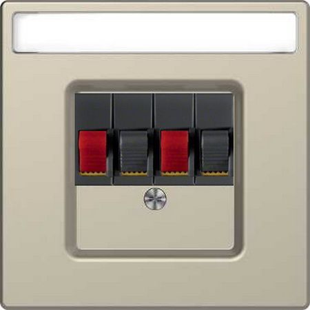 Merten D-Life Сахара Аудио розетка 2 линии черная Merten D-Life сахара