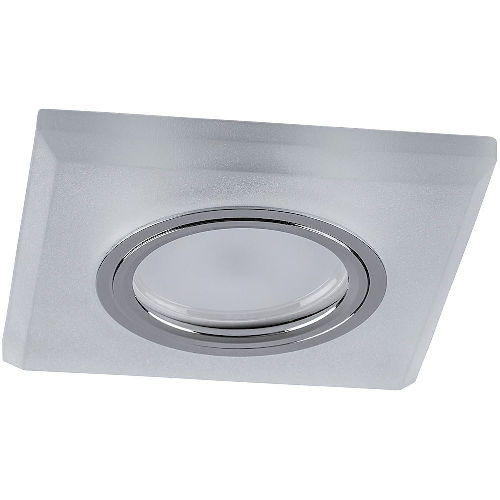 Встраиваемые светодиодные светильники Светильник встраиваемый Feron CD8170 с LED подсветкой MR16 белый матовый квадрат 32571