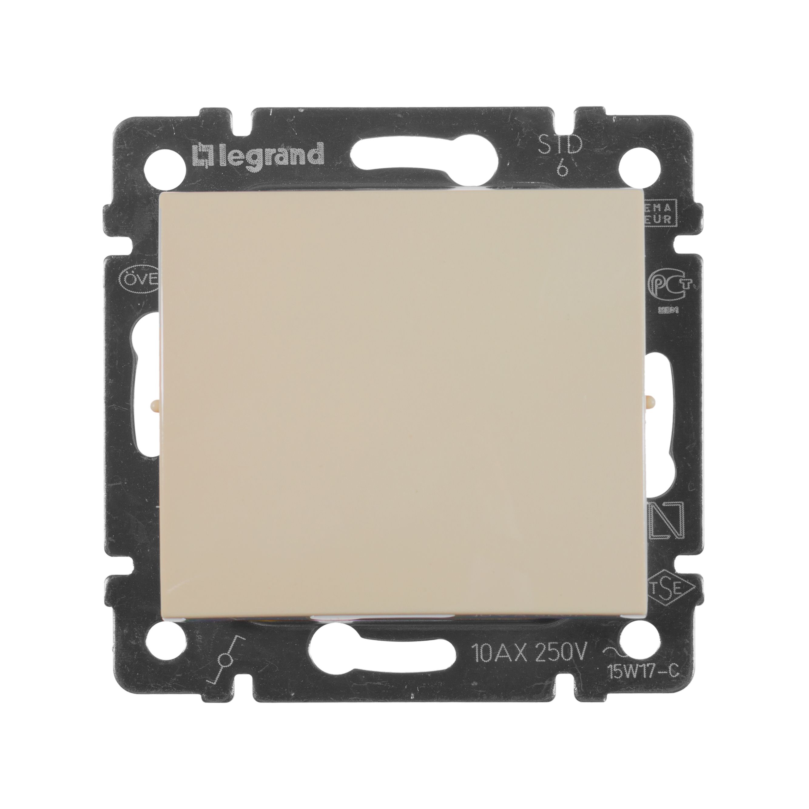 Legrand Valena Classic Кремовый Переключатель Legrand Valena Крем 1-клавишный 774306