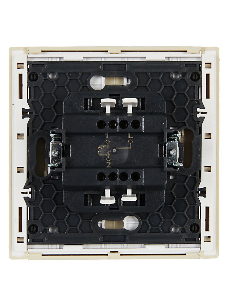 IEK FORTE&PIANO Ваниль Выключатель IEK FORTE&PIANO Ваниль 1-кл проходной с индикатором 10А FP404