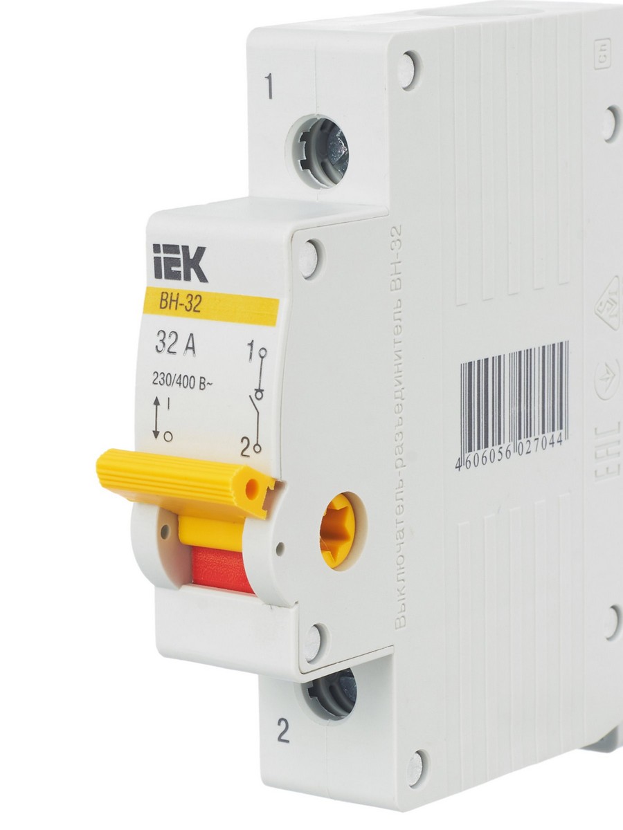 IEK Выключатель нагрузки IEK KARAT (мини-рубильник) ВН-32 1Р 32А MNV10-1-032 