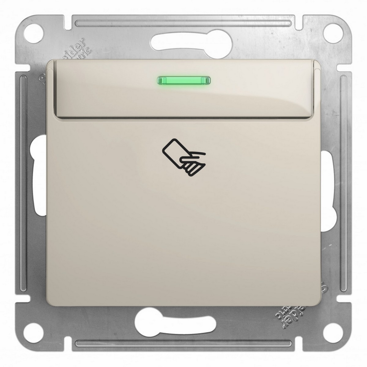 Glossa Молочный Выключатель карточный Systeme Electric Glossa Молочный GSL000969