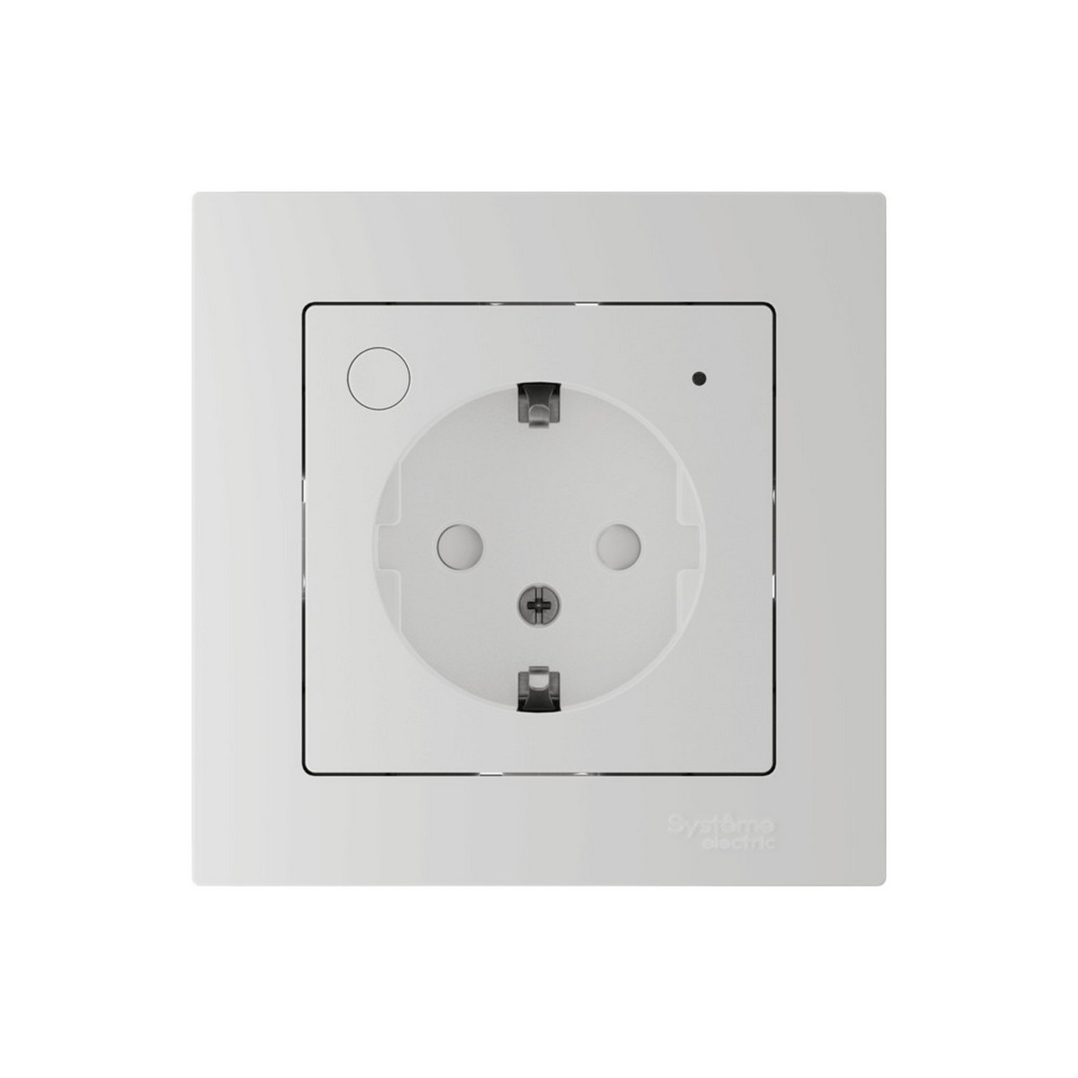 AtlasDesign Белый Розетка SBER SE AtlasDesign Smart Белый с заземл., со шт., Zigbee ATN000145Z
