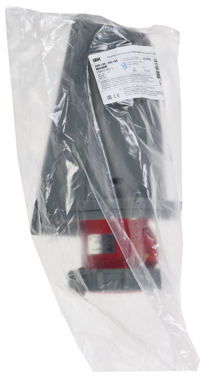 Силовые разъемы и вилки Розетка кабельная IEK стационарная ССИ-135 63А 3Р+РЕ+N IP67 MAGNUM PSN12-063-5 