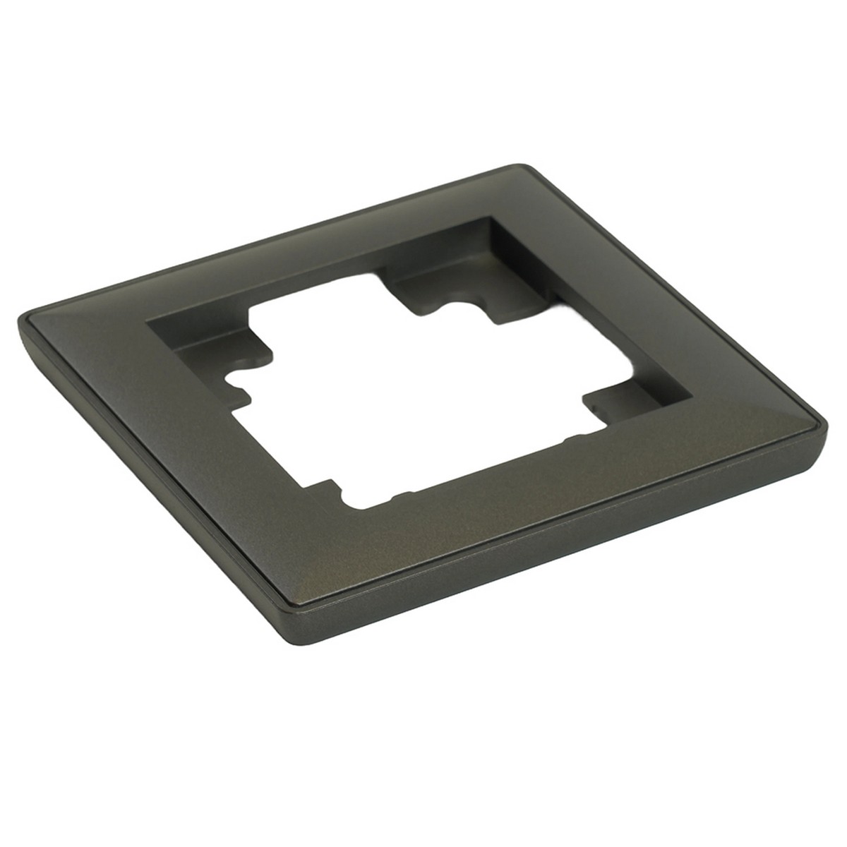 Катрин - Розетки и выключатели Stekker Рамка STEKKER 1-местная Катрин пластик графит PFR00-7001-06 39807