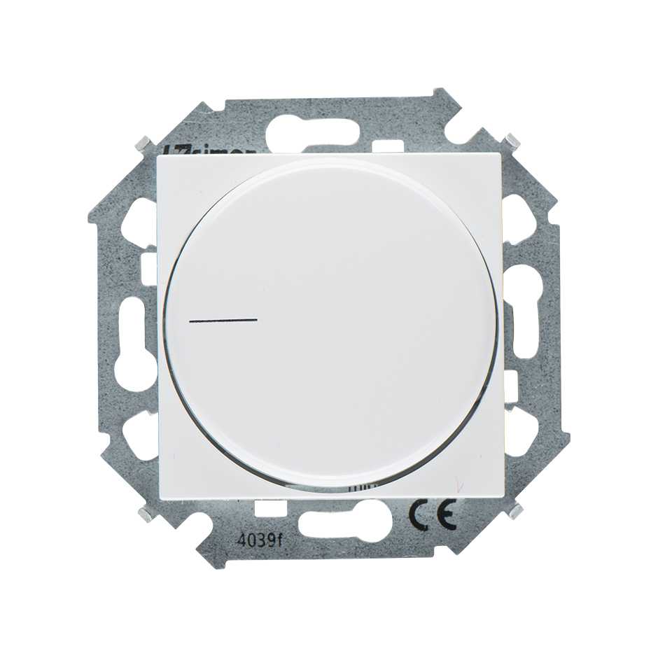 Розетки и выключатели Simon 15 Белый Светорегулятор Simon 15 Белый поворотный для регулируемых LED ламп 5-215Втвинт.зажим 1591796-030