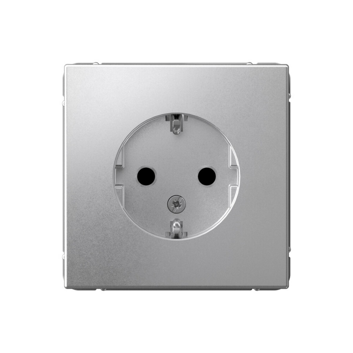 ArtGallery Алюминий Розетка Systeme Electric ArtGallery Алюминий с заземлением со шторками 16А GAL000345