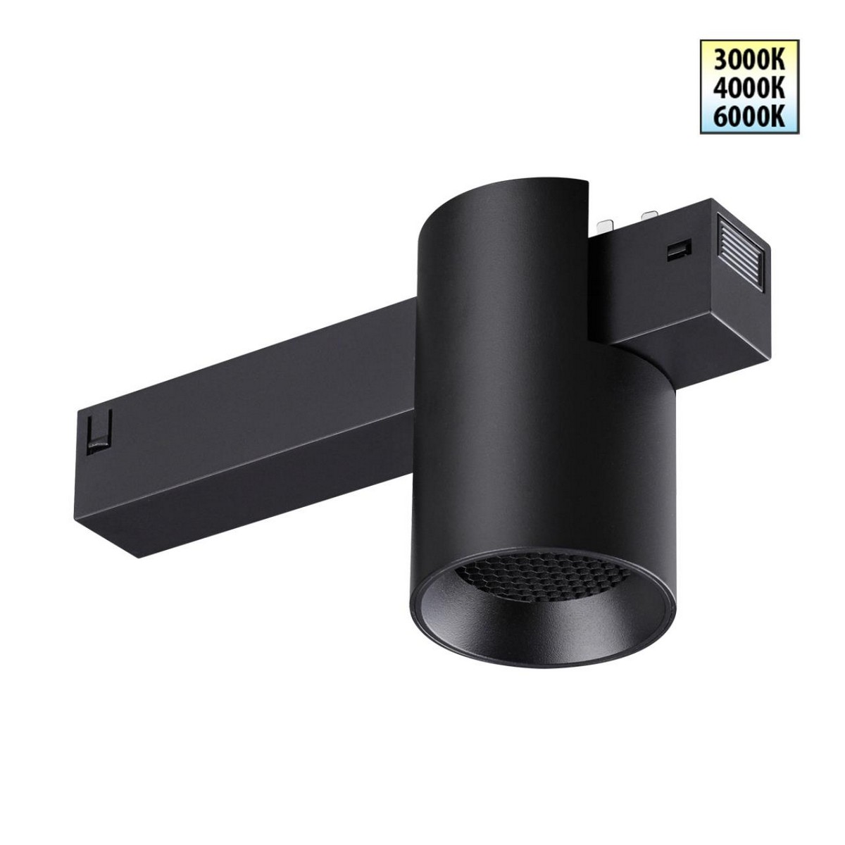 Трековые светодиодные светильники Трековый светодиодный светильник с переключателем цветовой темперетуры NOVOTECH 359954 VECTOR