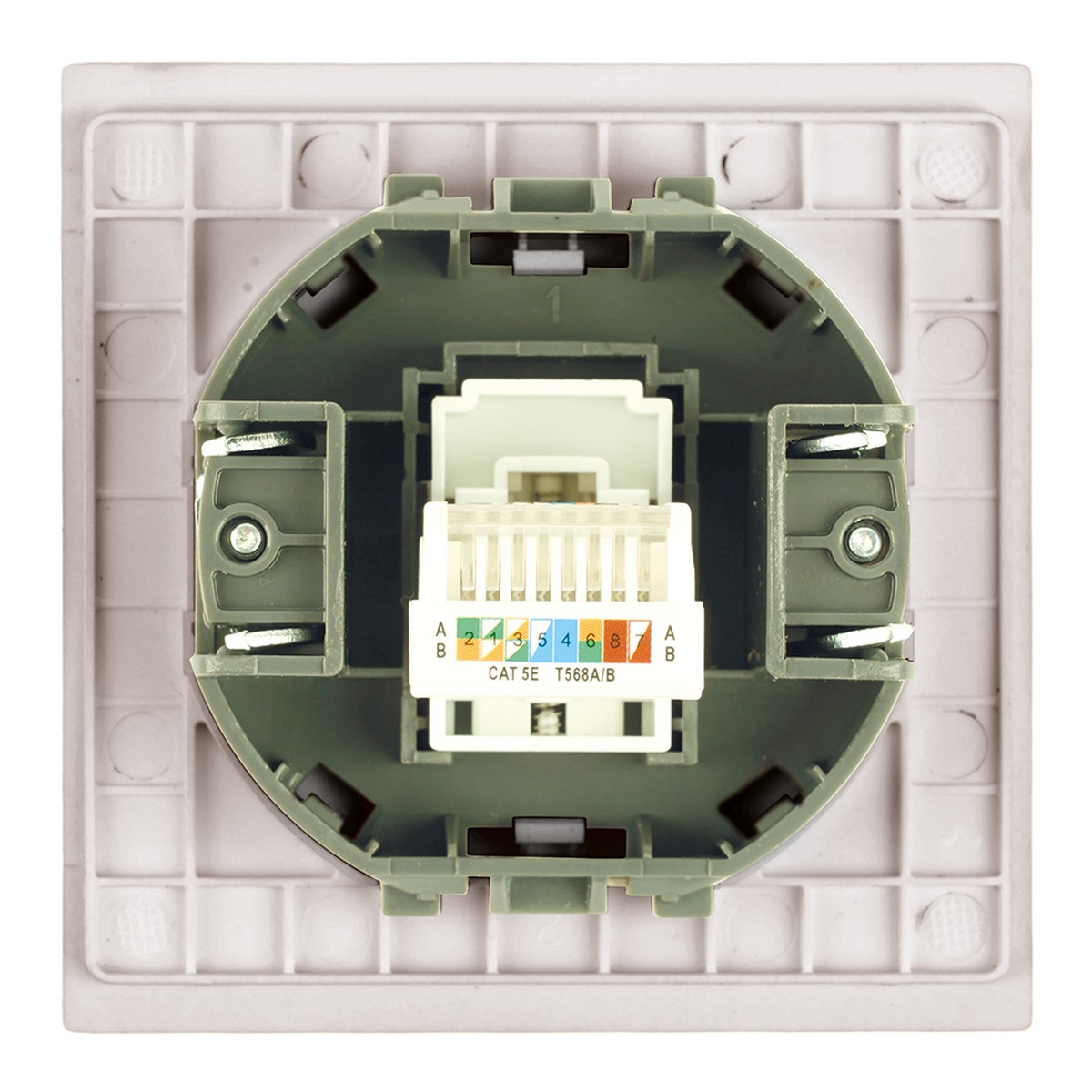 Мия - Розетки и выключатели Stekker Розетка компьютерная 1-местная RJ-45 STEKKER Мия RST00-3117-08 пудровый жемчуг 50480