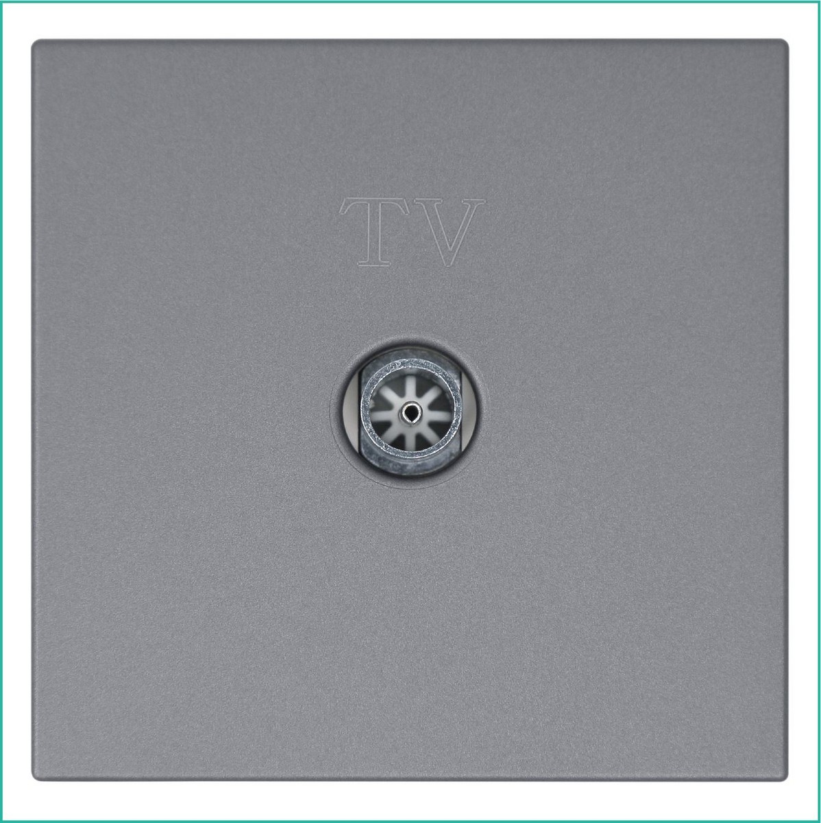 JASMART FD - розетки и выключатели Розетка TV JASMART FD Φ9.5mm оконечная Никель 6001NI