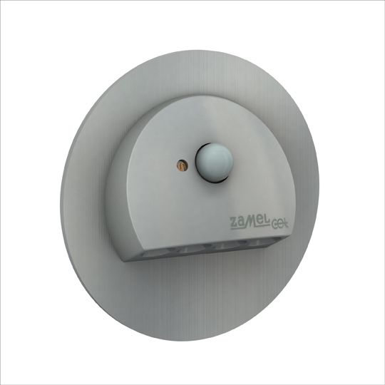 Встраиваемые светодиодные светильники Светильник для лестницы Zamel RUBI Алюминий/Тепл.бел. 14V DC с датчиком движения 09-212-12