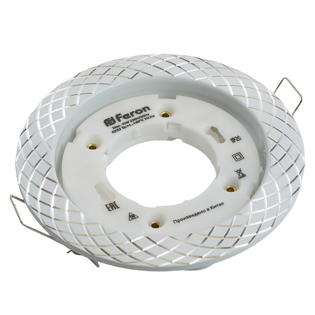 Встраиваемые светодиодные светильники Светильник встраиваемый Feron DL388 GX53 белый 29715 