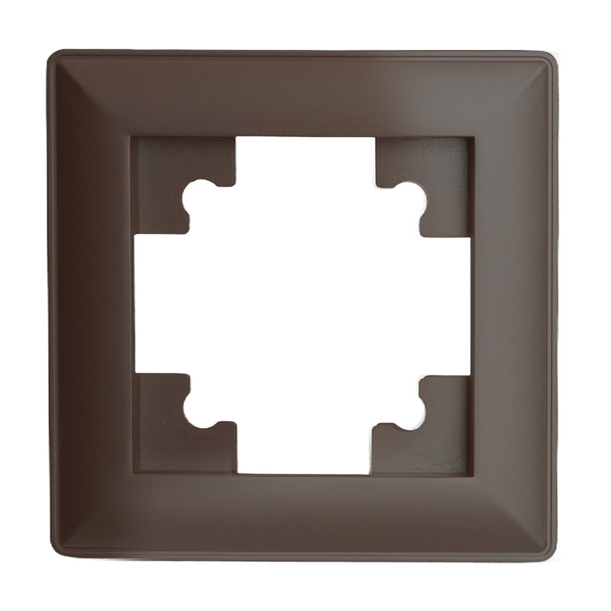 Катрин - Розетки и выключатели Stekker Рамка STEKKER 1-местная Катрин пластик шоколад PFR00-7001-04 39817