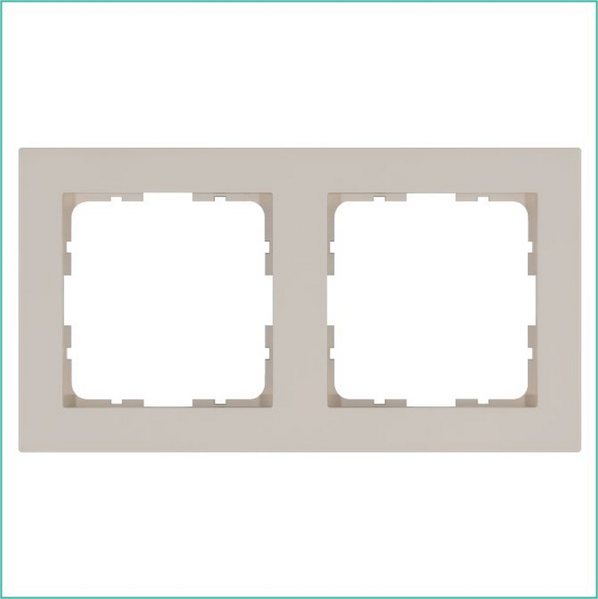 JASMART G - розетки и выключатели Рамка JASMART G-Classic 2-постовая Тауп G1002T