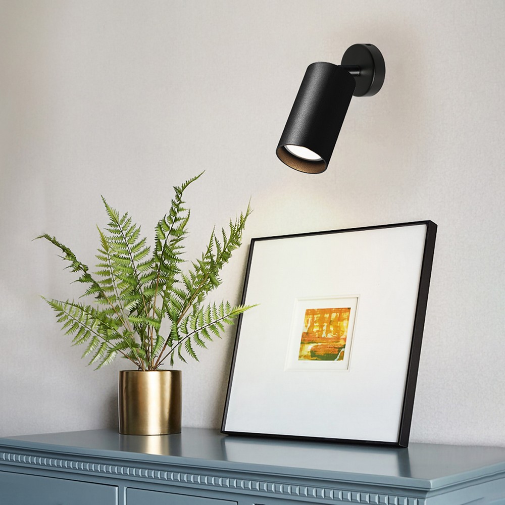 Светильники споты светодиодные Светильник спот Feron ML201 настенно-потолочный GU10 черный 41062 