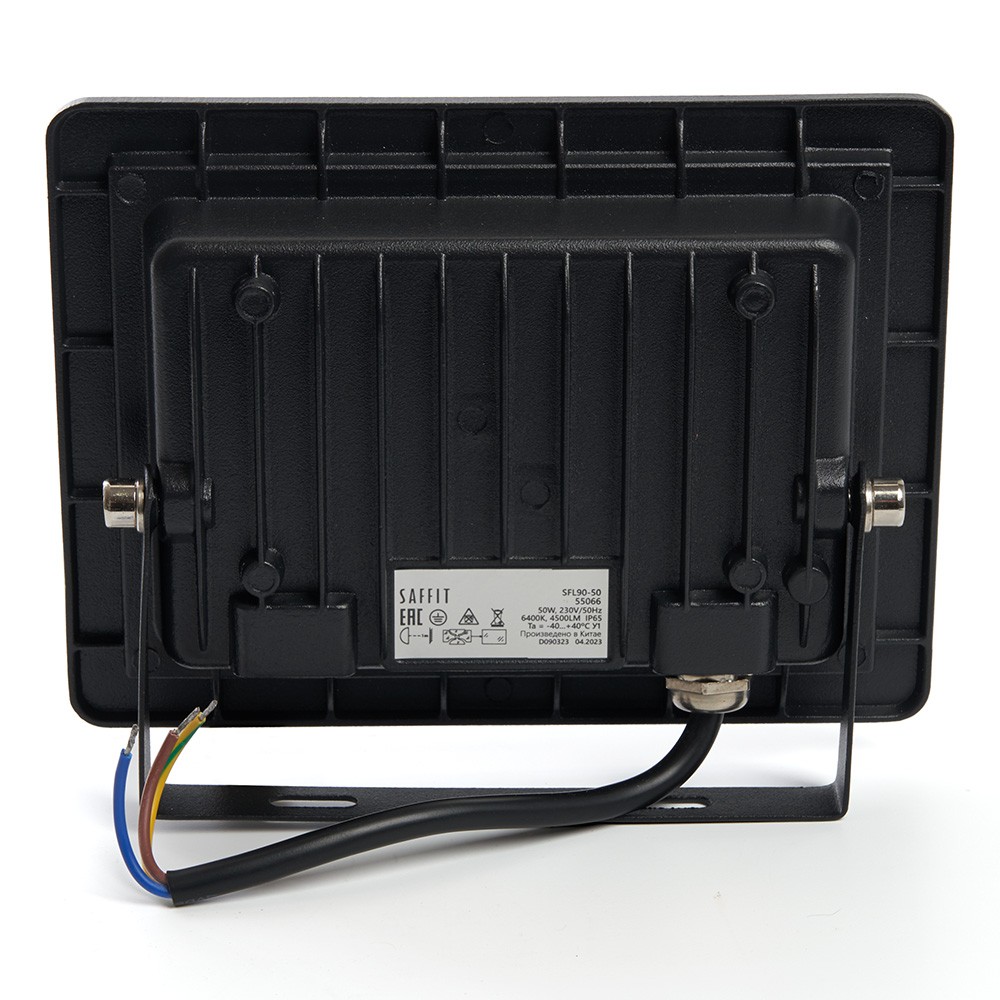 Прожекторы светодиодные Светодиодный прожектор Saffit SFL90-50 50W Черный 6400K 55066 