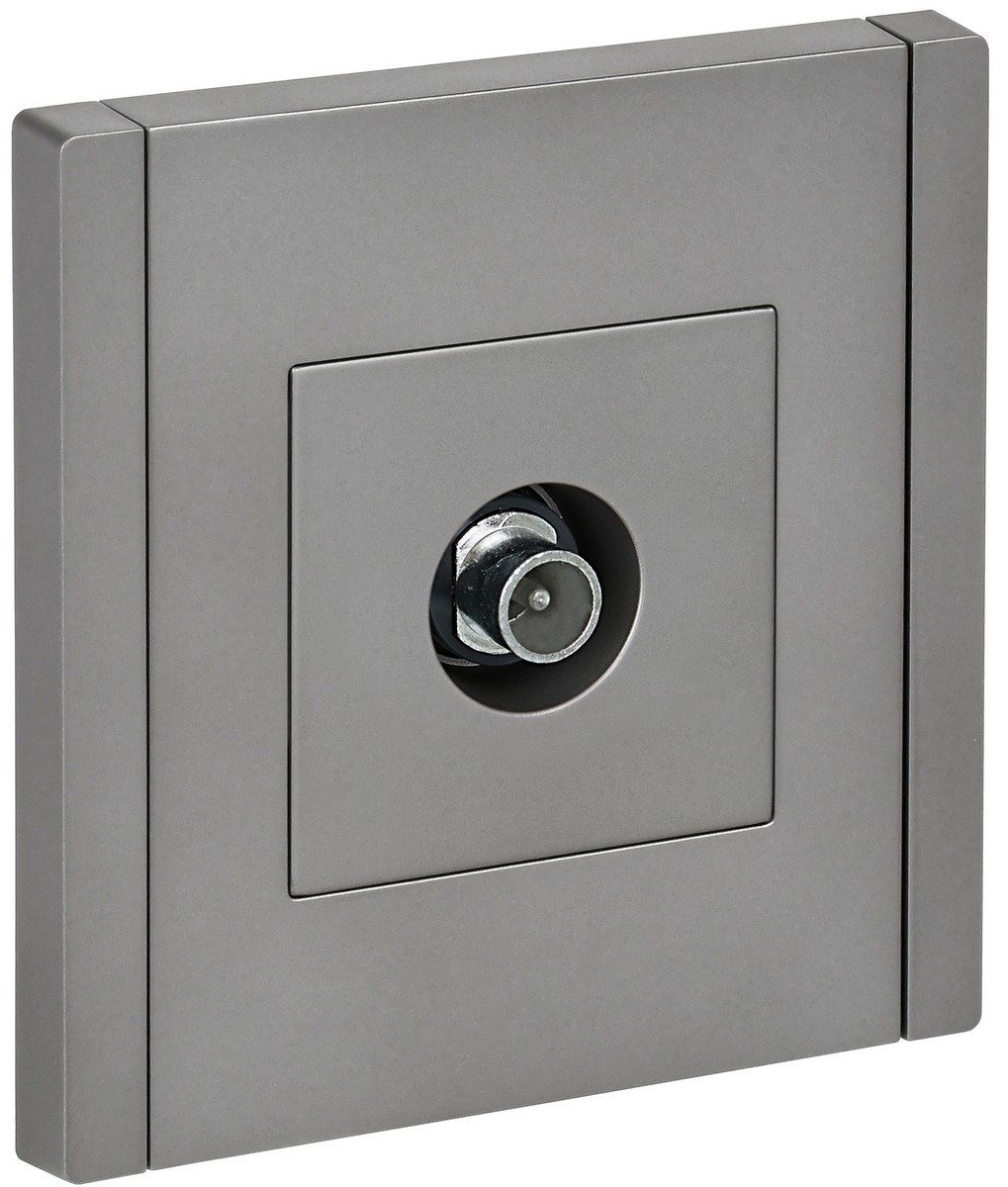 IEK FORTE&PIANO Сталь Розетка IEK FORTE&PIANO Сталь TV проходная FP529