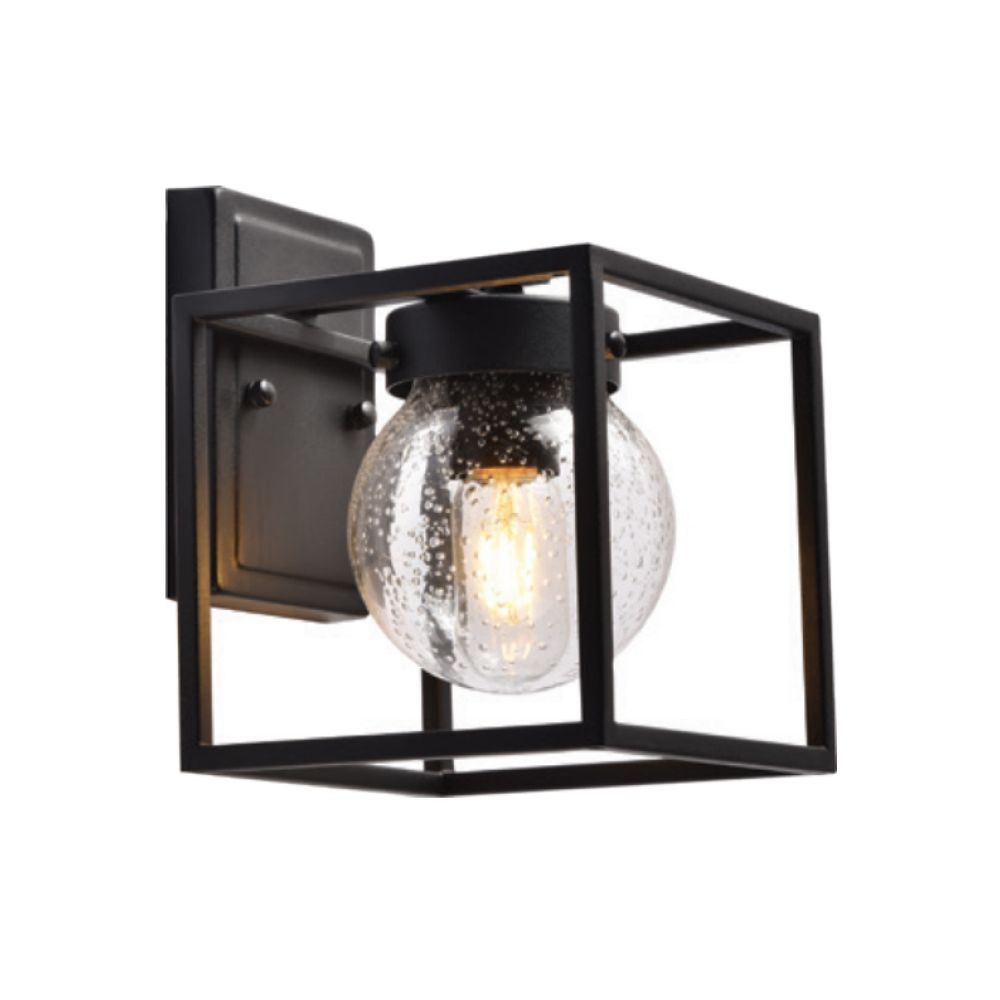 Уличные настенные светильники Светильник садово-парковый Feron PL701 на стену вниз 60W E27 230V черный 48383