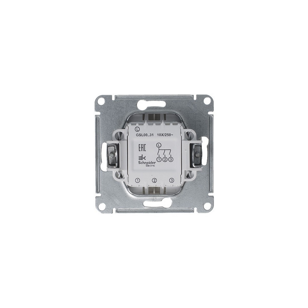 Glossa Платина Выключатель 3-клавишный Systeme Electric Glossa Платина GSL001231