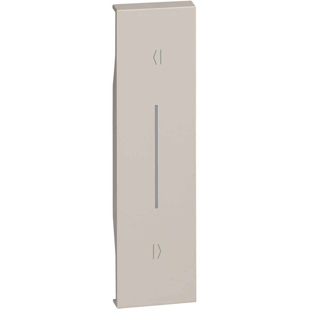 Bticino Living Now лицевые панели Песочные Лицевая панель BT Living now Песочный для выключ рольставень (горизонтальн) 1 мод KM05V