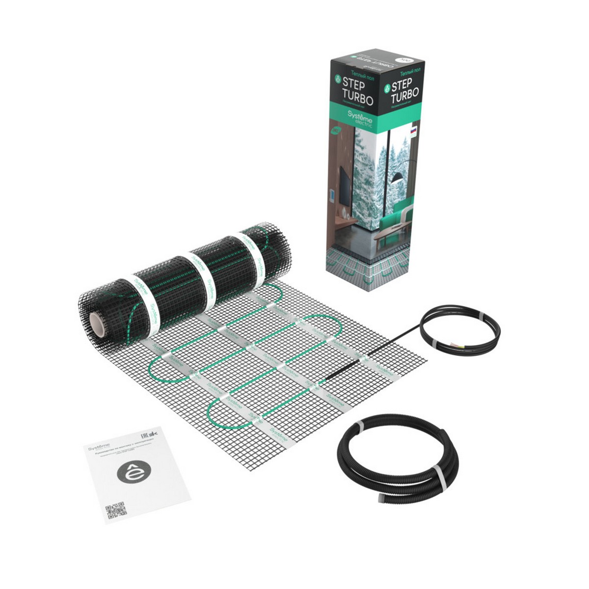 Теплый пол Systeme Electric Теплый пол Systeme Electric 5 м2 STEP TURBO STM200050 200 Вт/м2 1000 Вт 