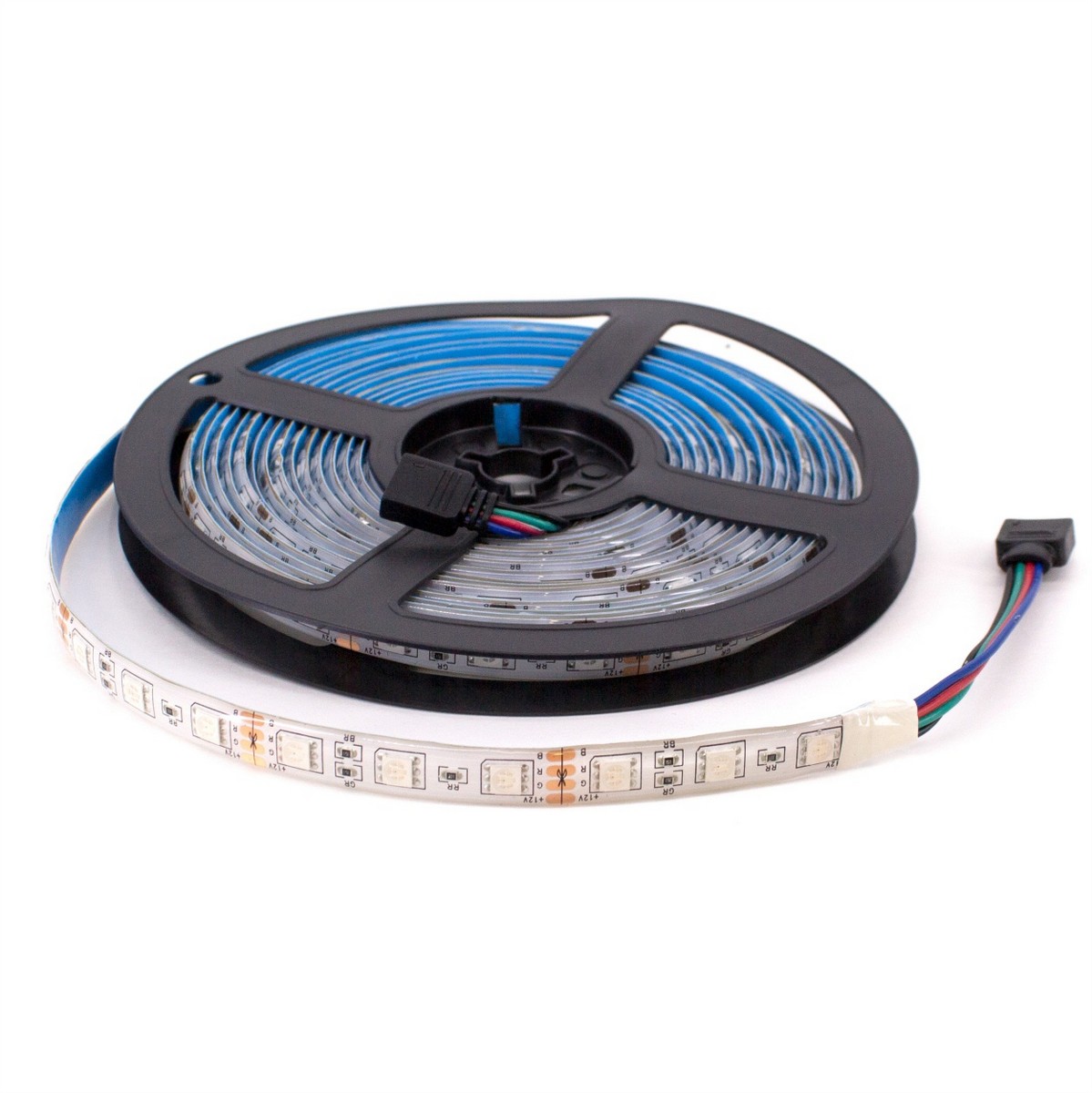 Светодиодная лента RGB Лента светодиодная LEEK 5050-60 14,4Вт RGB IP65 12В (5м) LE010617-008