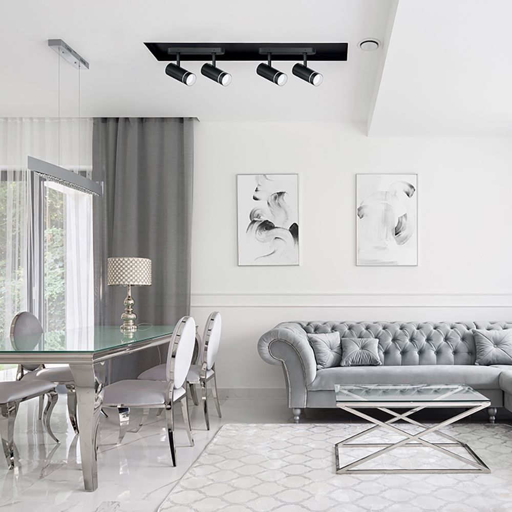 Светильники споты светодиодные Светильник спот Feron ML231 настенно-потолочный GU10 черный 41487 